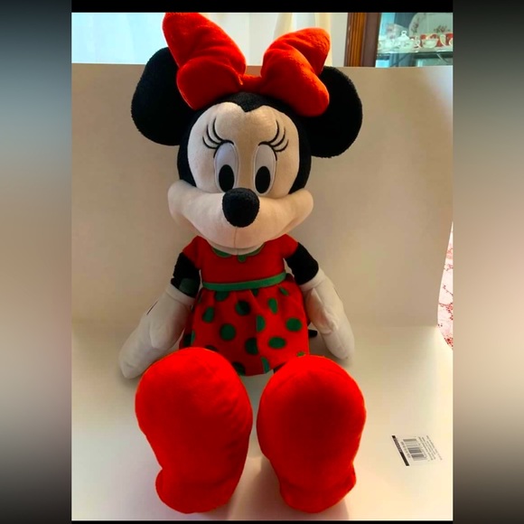 Rare Disneyland Paris Strawberry Minnie Mouse Plush Soft Toy -Disney - Picture 1 of 1